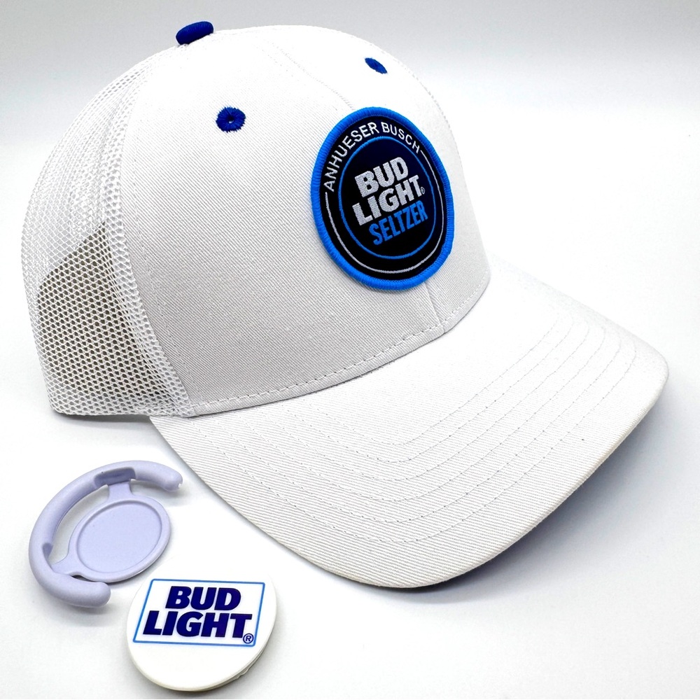 Anheiser Bush Bud Seltzer Light White Baseball Cap